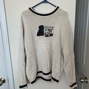 Cute Oversized Vintage Doggy Sweater